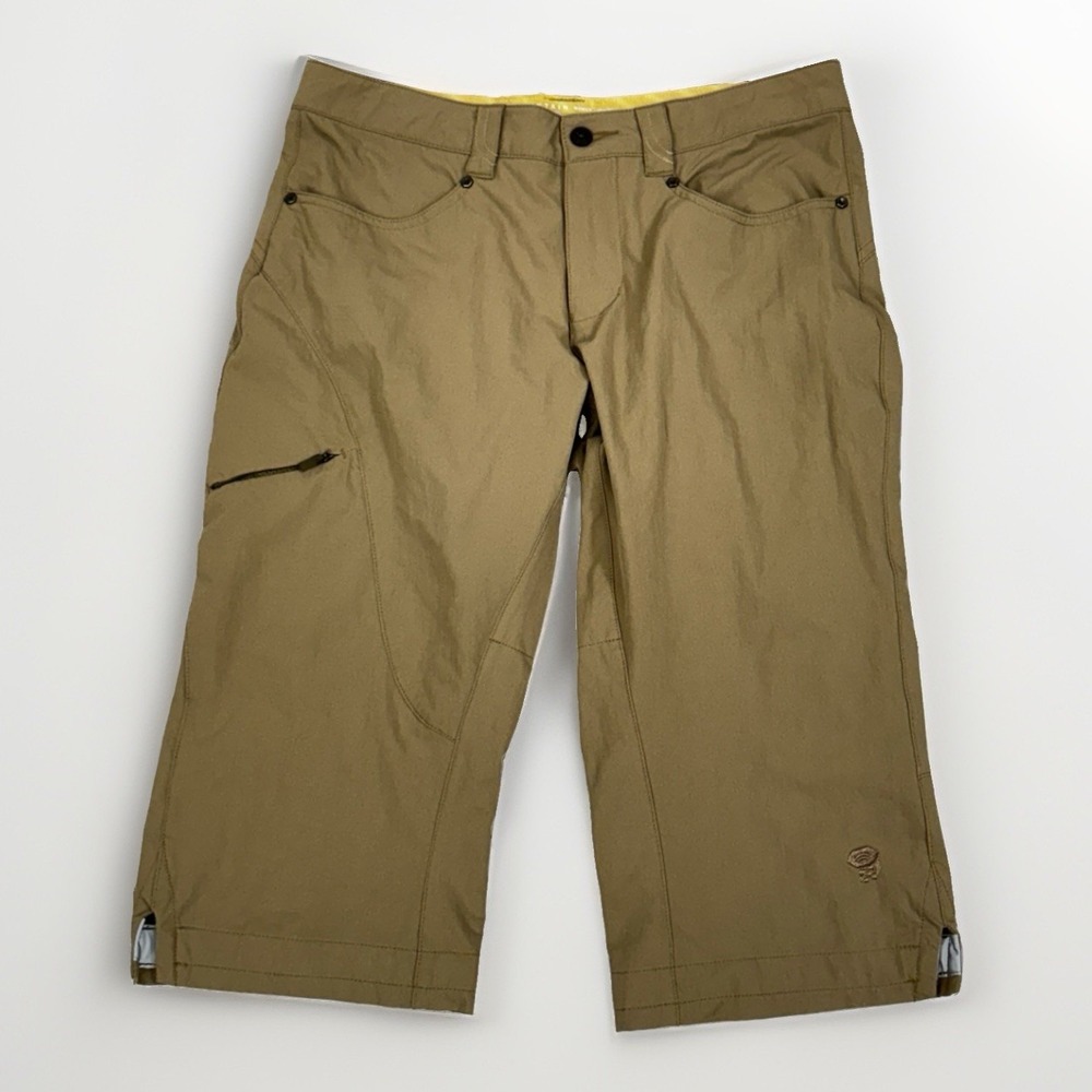 Mountain Hardwear Capri Pant Shorts Nylon Quick Dry Hiking Size 6